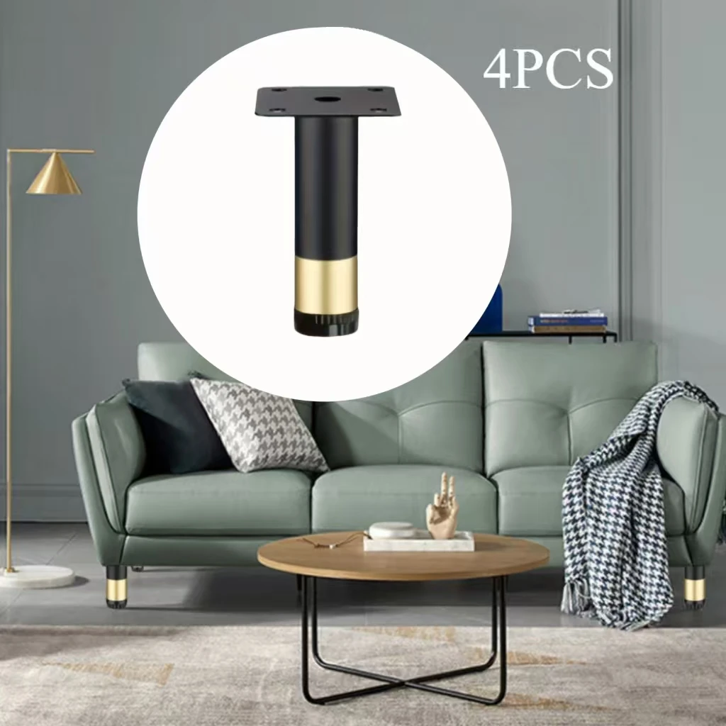 

Регулируемые металлические ножки, мебельные ножки с отделкой от черного до золота, подходящие для диванов, прикроватных тумбочек, ножек дивана и ножек мебели.