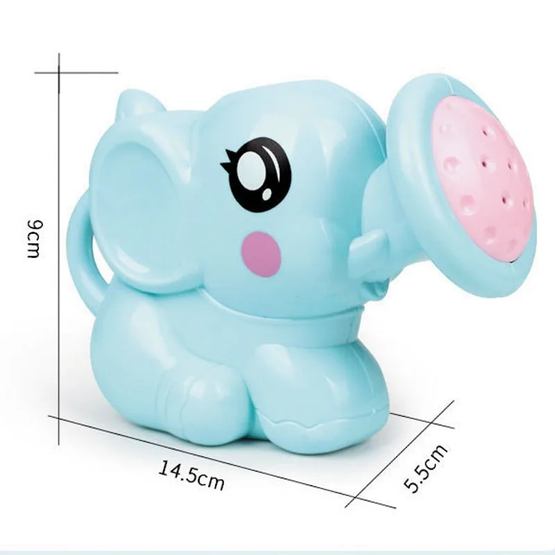 Baby Cartoon Elephant Shower Cup Newborn Child Shower Shampoo Cup Baby Shower Water Spoon Bath Cup 2 Color