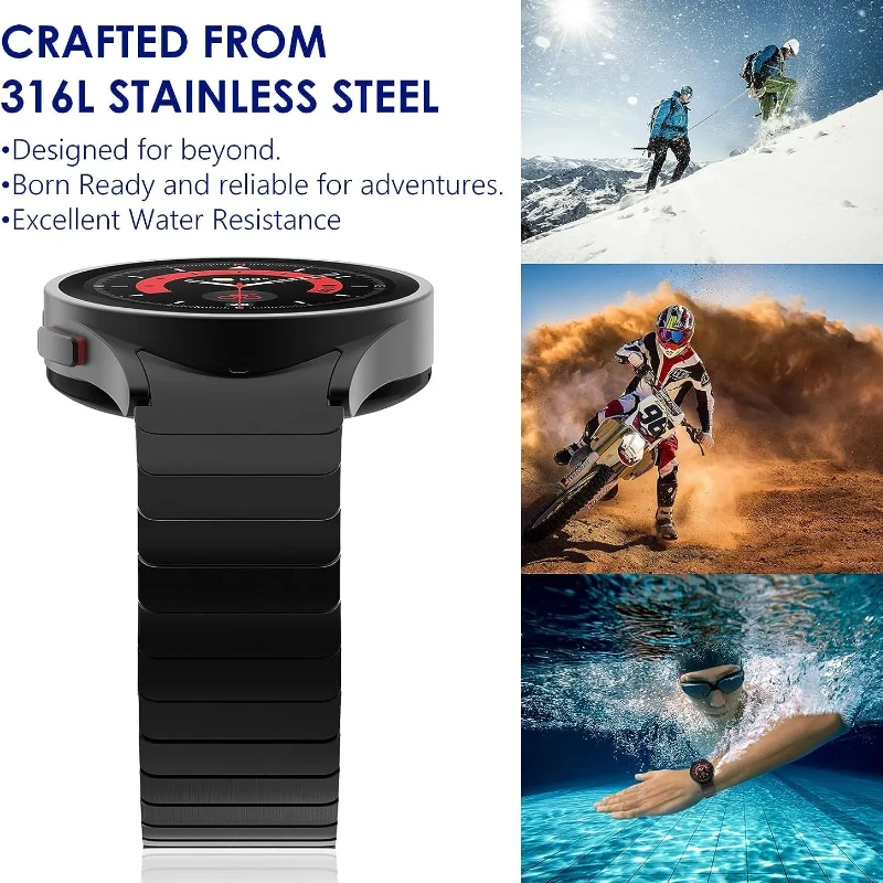 Metal Link Bracelet For Samsung Galaxy Watch 6 4 Classic 47mm 46mm 43mm Pro 45mm No Gap Wristband Watch 7 6 5 4 40mm 44mm Strap