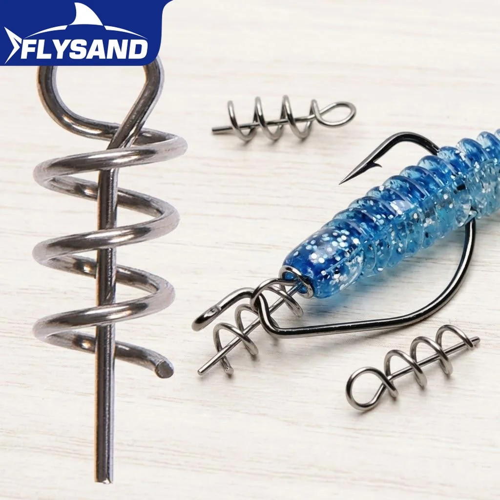 30 Ganci Da Pesca Singoli DR.FISH In Line – Acciaio Alto Carbonio Per Esche Marine