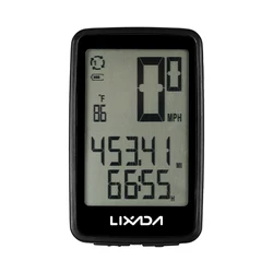 Lixada Multifunctional Wireless Cycle Computer USB Rechargeable Wireless Bike Cycle Computer with Bicycle Speedometer Odometer