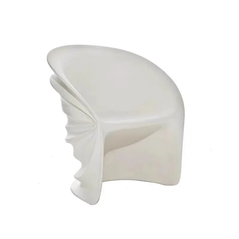 

Nordic designer special-shaped sea thread seat, fiberglass thread modeling leisure chair, model room backrest single chair