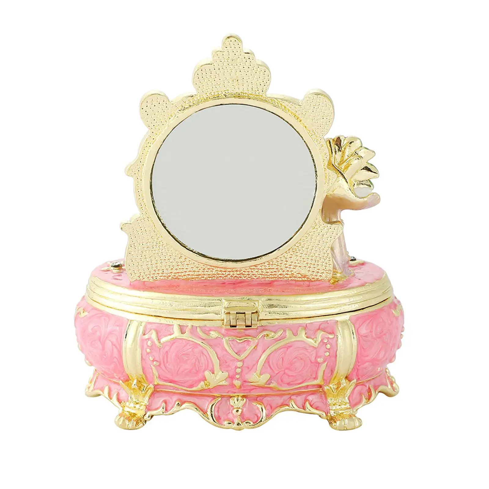 المينا مجوهرات حلية صندوق اليدوية قلادة خواتم مجوهرات حقيبة للتخزين المنظم حامل سطح المكتب هدية فريدة زخرفة أنيقة