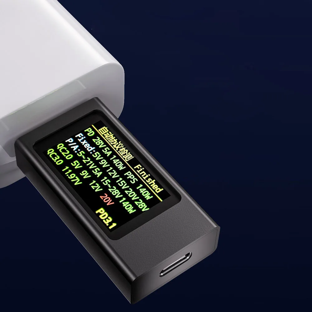 

Type-C Current and Voltage Monitor DC 4-30V 0-12A Voltmeter Ammeter Digital Multimeter for Charger Power Bank Capacity Detector