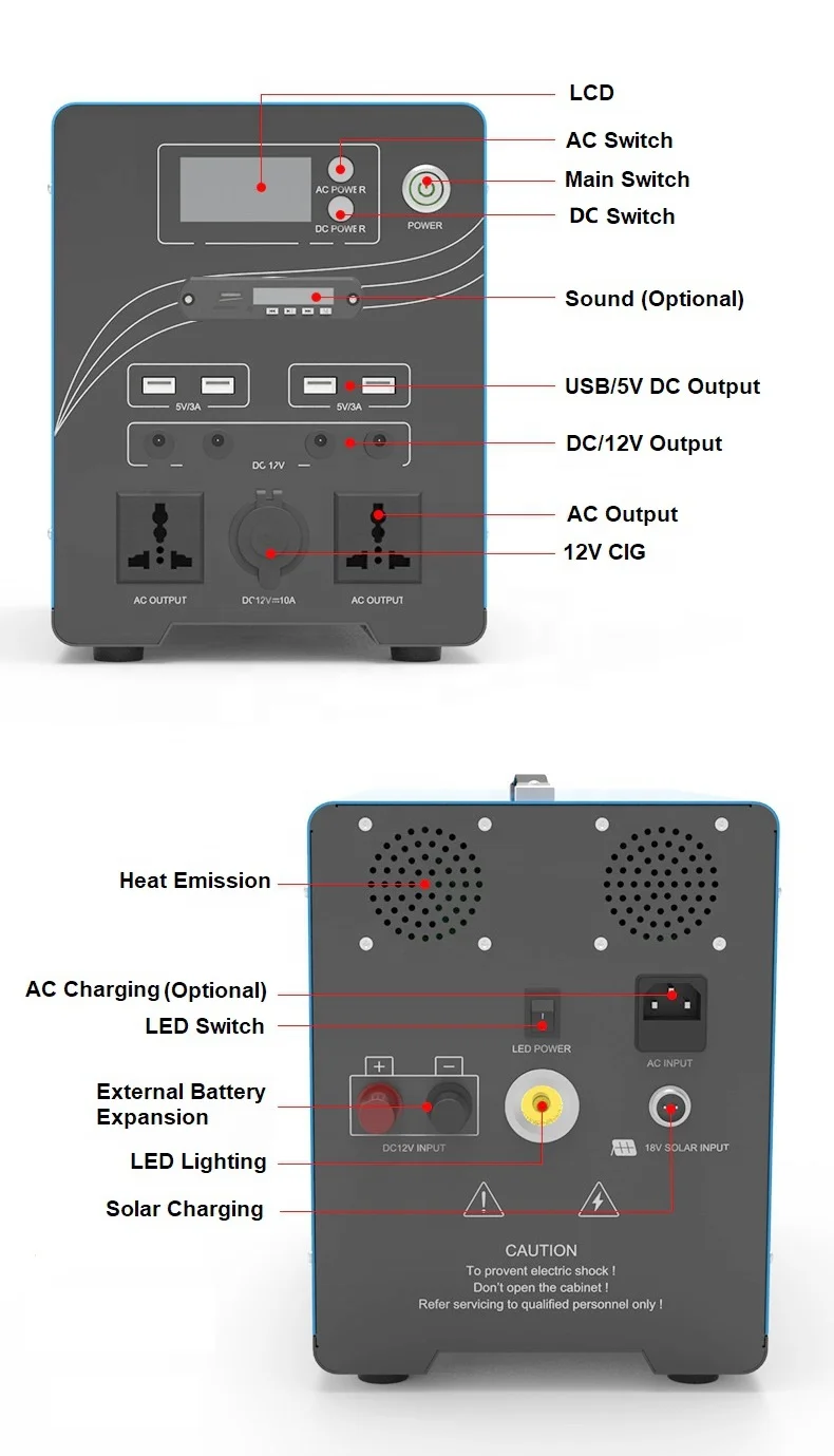 Wholesale portable solar system with battery 100w 300w 500w off-grid system outdoor battery solar