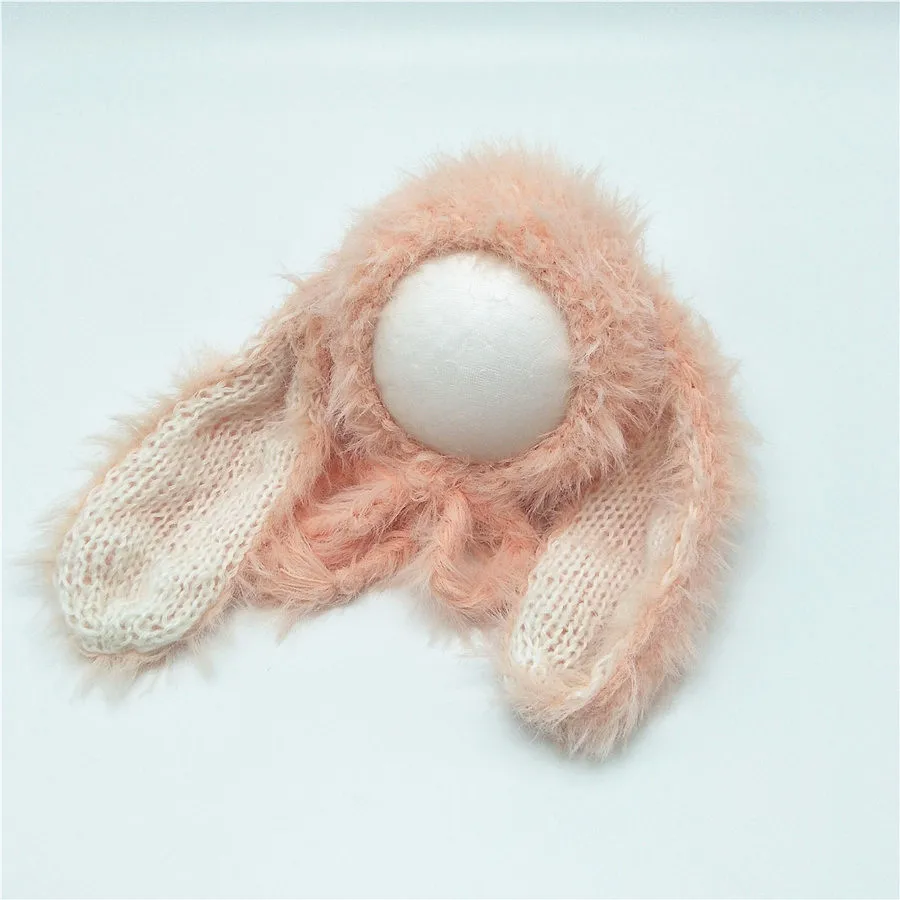 Newborn  Baby Boy Girl Cute Hats Baby Rabbit Ears Hat Infant   Baby Bunny Beanie Hats Accessories Photography Props