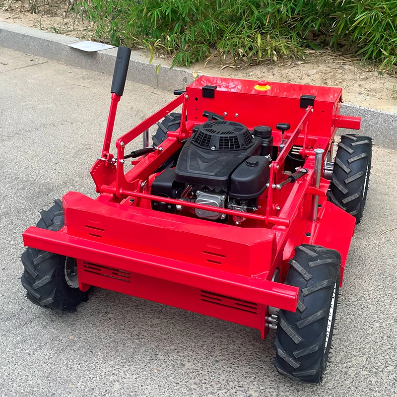 Angepasst Automatische Crawler Rasenmäher Fernbedienung Roboter Gras Cutter Maschine Power Weeder Mover