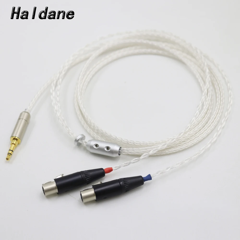 Haldane HIFI 16Cores UPOCC Single Crystal Silver Headphone Upgrade Replace Cable for Audeze LCD-3 LCD3 LCD-2 LCD2 LCD-4 LCD-4z