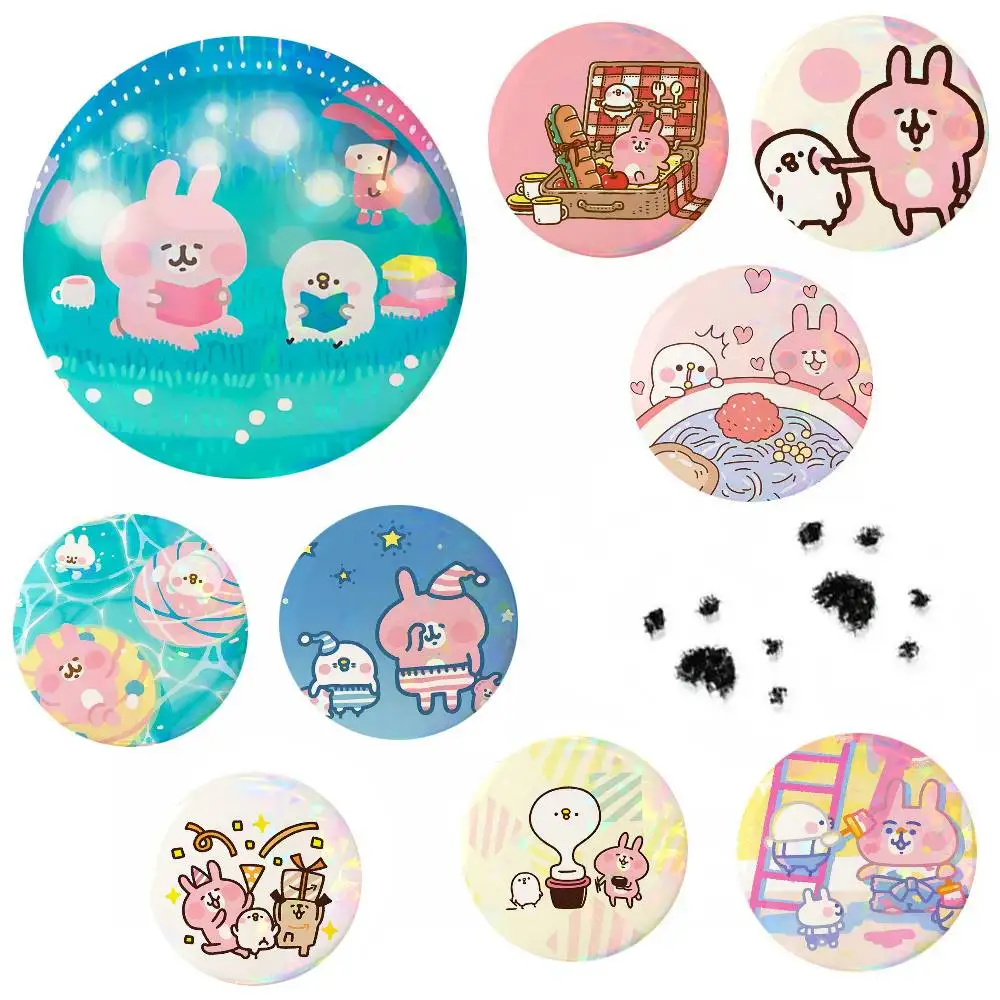 K-KANAHEI Kawaii Round Badges Can Be Used To Decorate Clothes And Backpack Pins