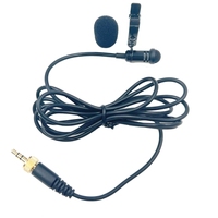 3.5mm Mini Lavalier Microphone Metal Clip Lapel Mic with Foam Windscreen for Mobile Phone PC Laptop Wired for Speaking Audio
