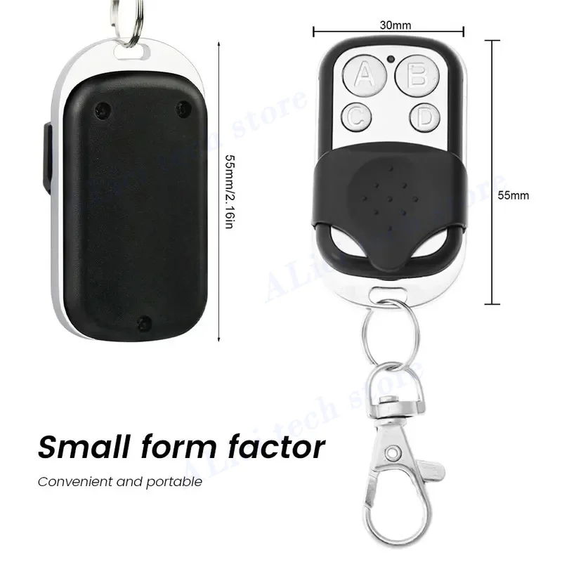 Metal Push Button Remote Control Transmitter ABCD / Lock Unlock 4 Button 433MHz Universal 4 Buttons Garage Door Opener Remote