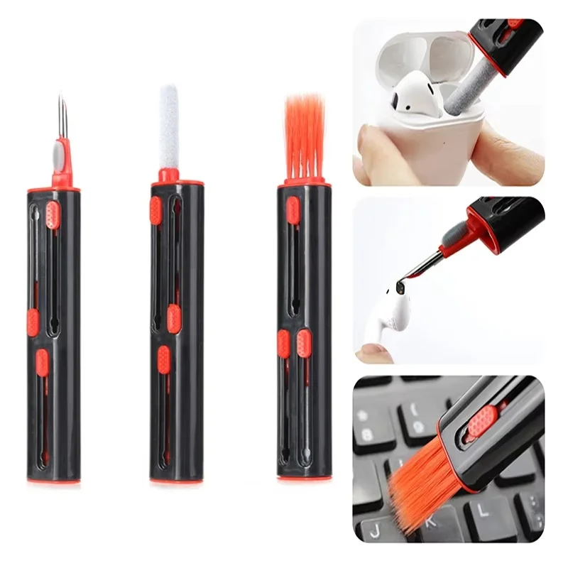 Multi-function Cleaner Tool Kit For Airpods Pro 3 2 1 Headset Cleaning Pen Keyboard Brush Bluetooth Earphones Case Cleaning Tool