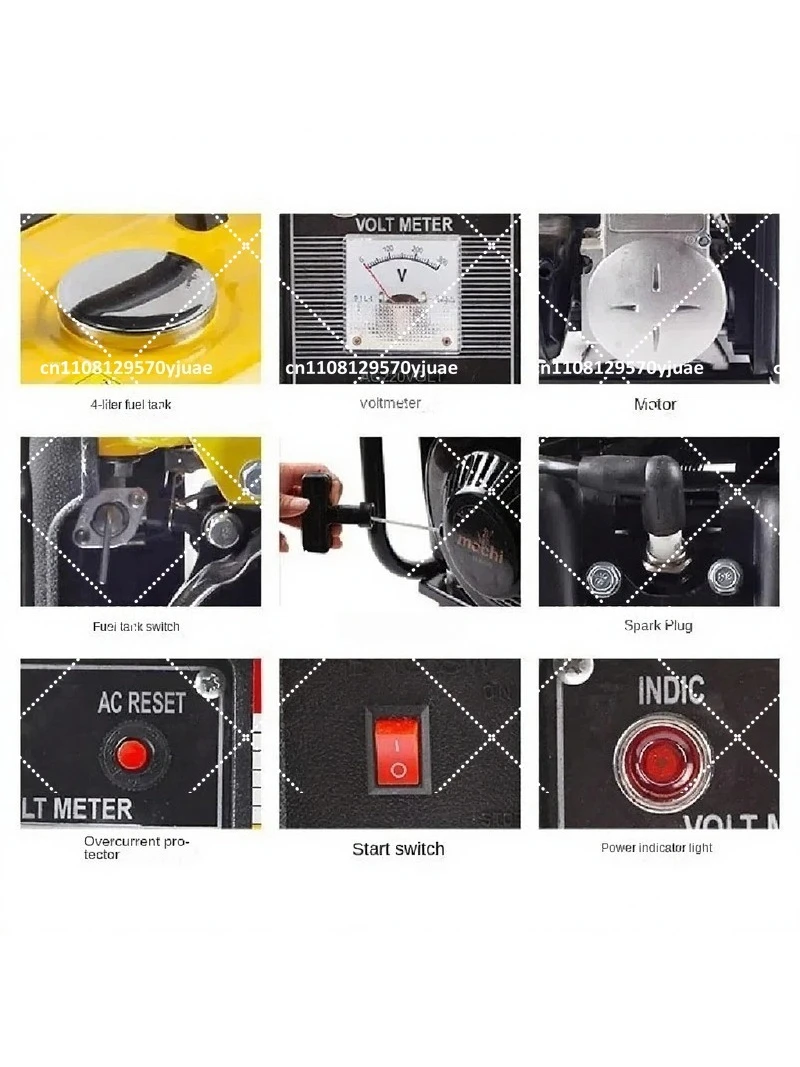 052 8800W Low Noise Portable Brushless Generator for Home Outdoor Basic Power Supply