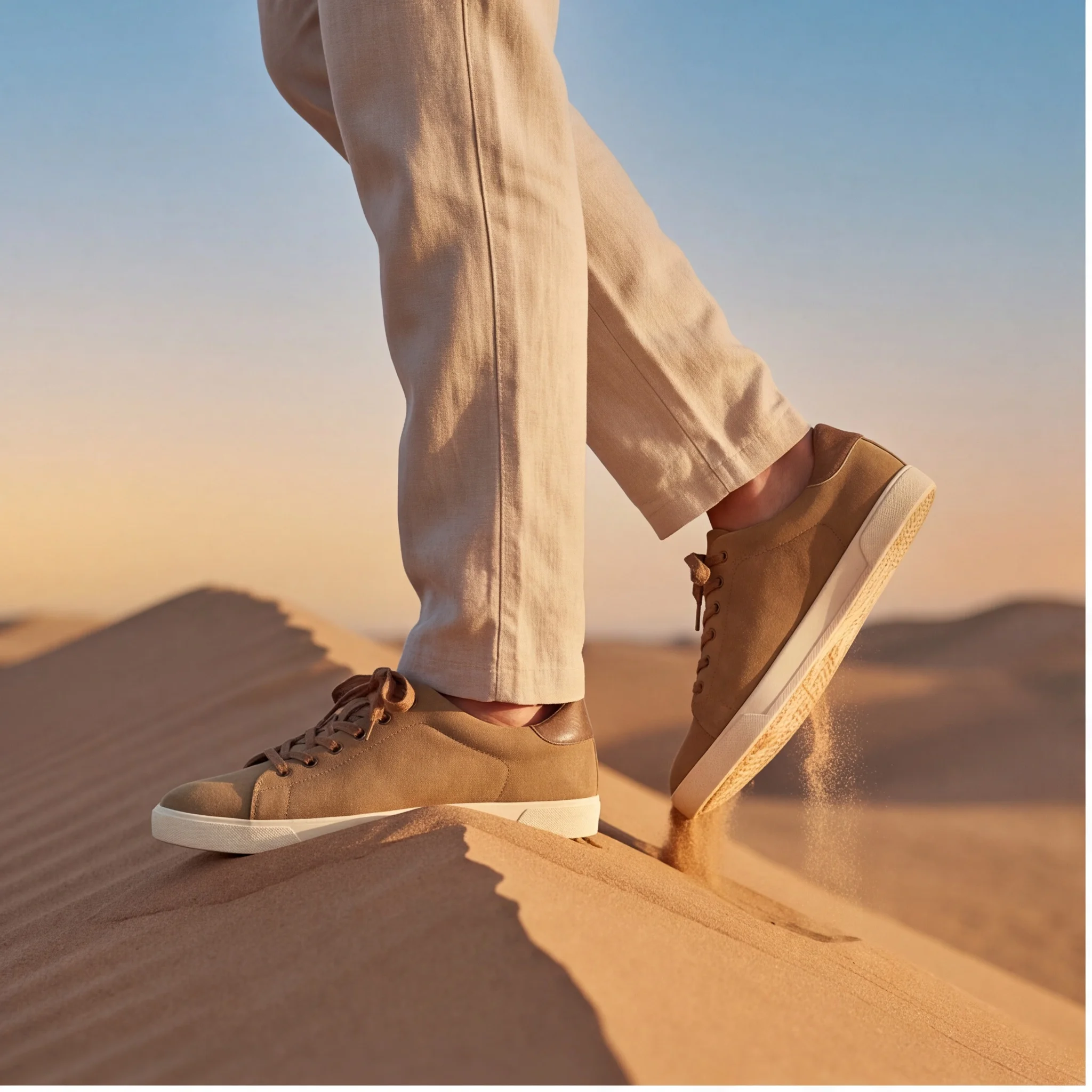 Herren-Sneaker und Freizeitschuhe mit Kontrast-Absatzverstärkung für Herren, Freizeitkleidung, Herrenschuhe, niedriger Schaft – Detail 4