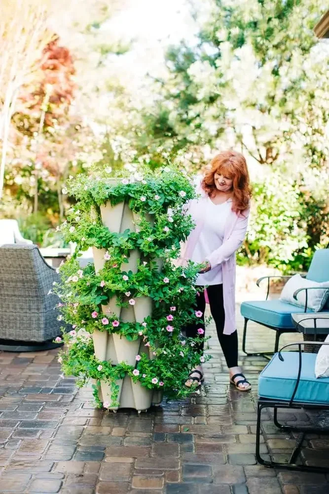 Greenstalk Patented Large 5 Tier Vertical Garden Planter with Patented Internal Watering System Great for Growing a Variety of S