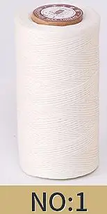 Leder Handwerk DIY Projekt 150d Leder Nähen Polyester Flach wachs Schnur Durchmesser 0,8mm 50 Meter