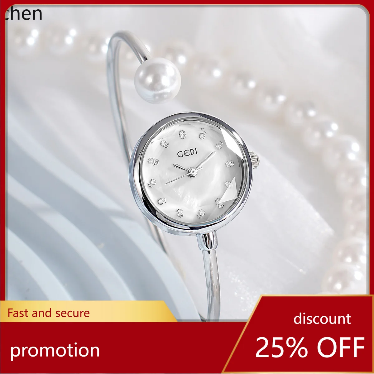 

Zml bracelet fashion exquisite watch women's stylish diamond waterproof easiest for match quartz watch