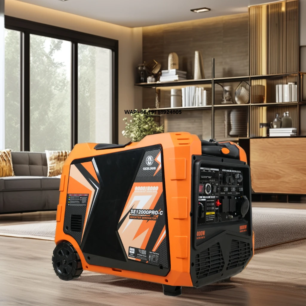 Inverter Generator 12v DC Portable Home Petrol Generator 50/60Hz 1kw 2kw 3kw 3.5kw 5kw 7kw 8kw 110/220V 230V 380V Gas Generator