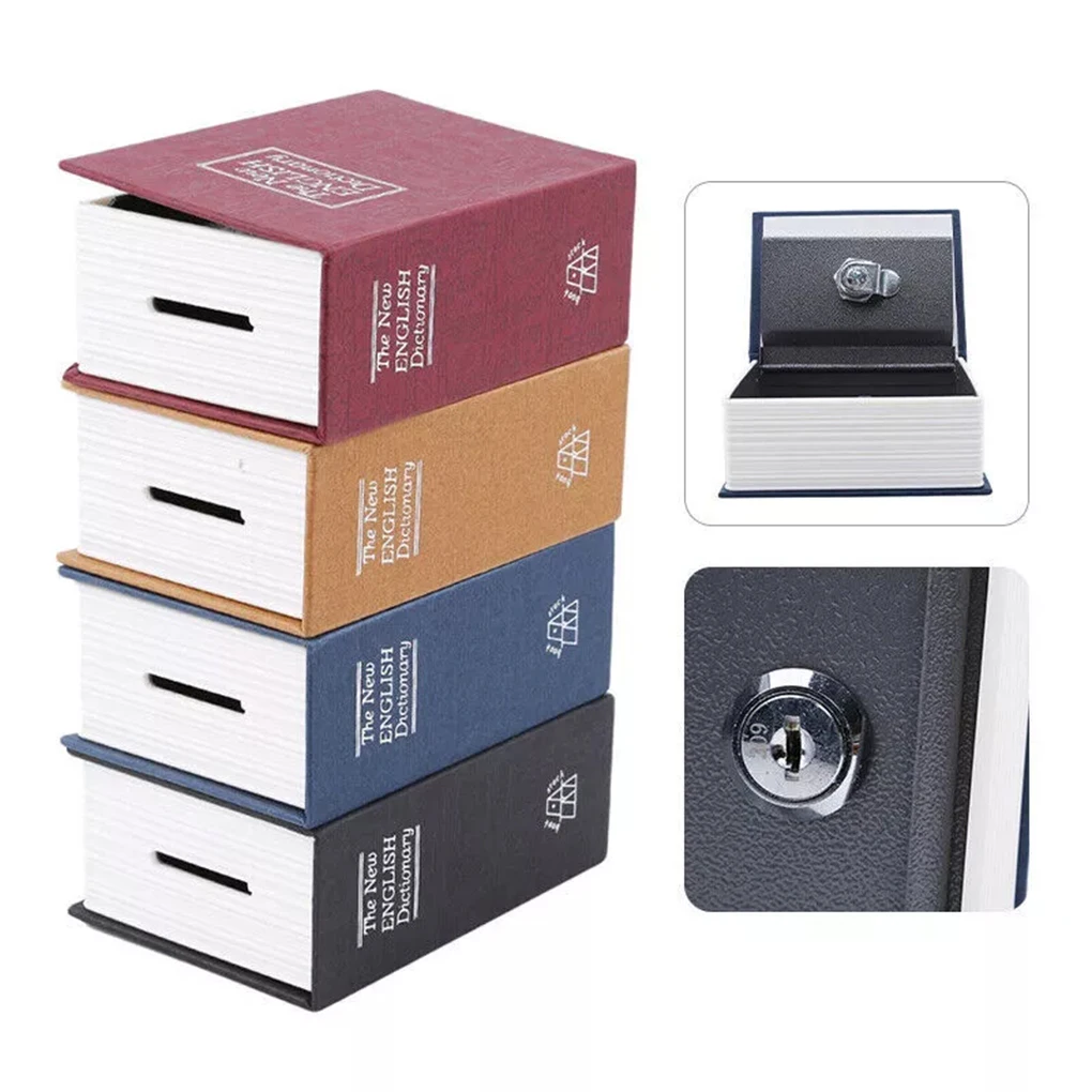 Lock Box Store Important Items In Key Lock Safe Box Storage Box Secret Safe Piggy Bank Book Safe