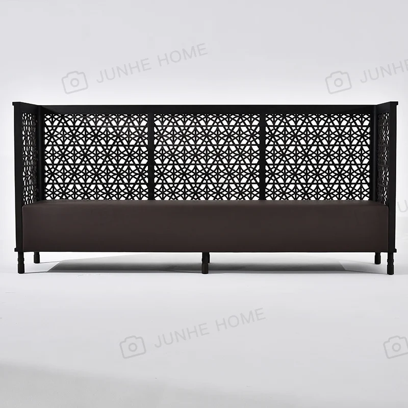 Chinese style solid wood sofa high-end atmospheric fashion designer home living room sofa