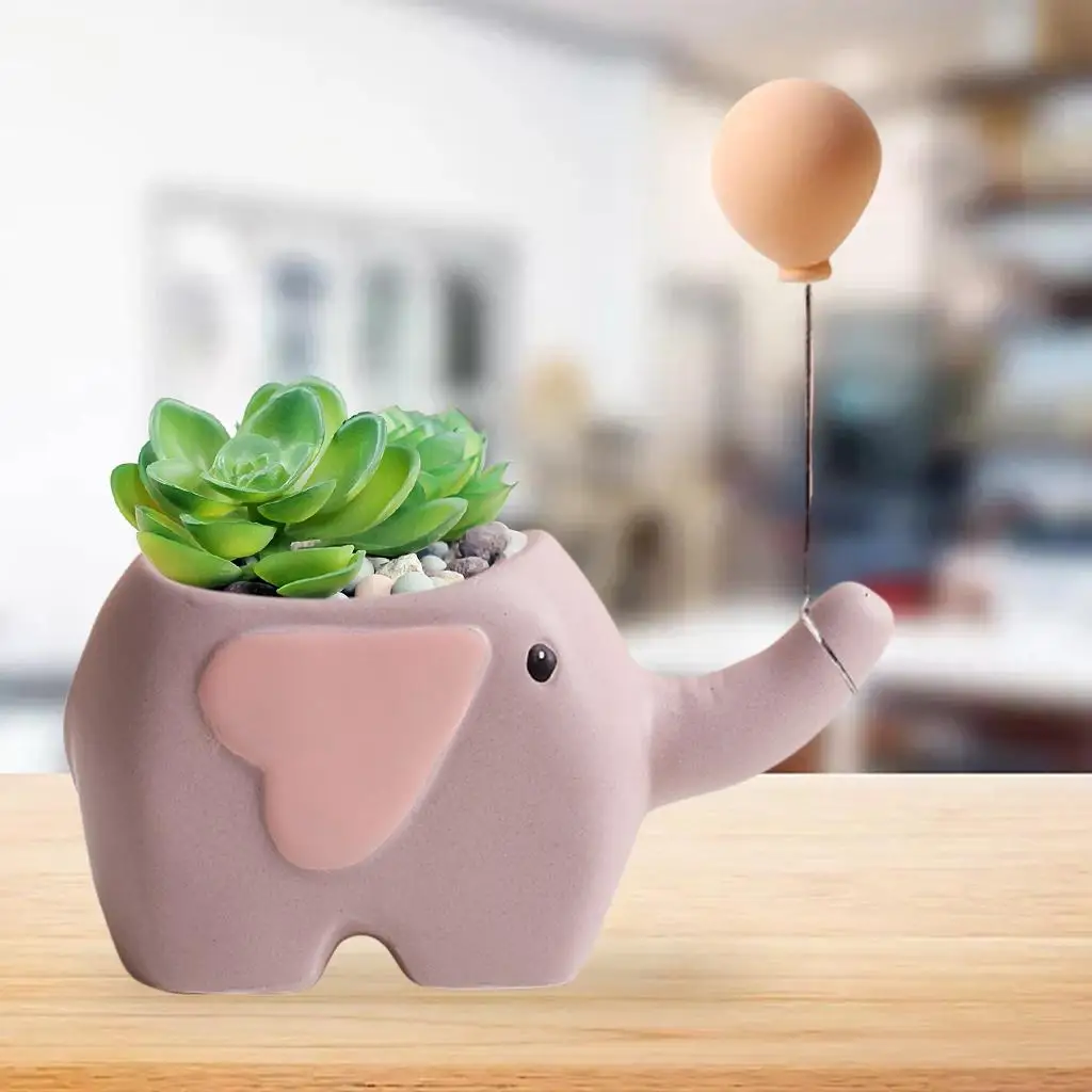 Cartoon Succulent Pot Herbs Decoration Cactus for Indoor Office