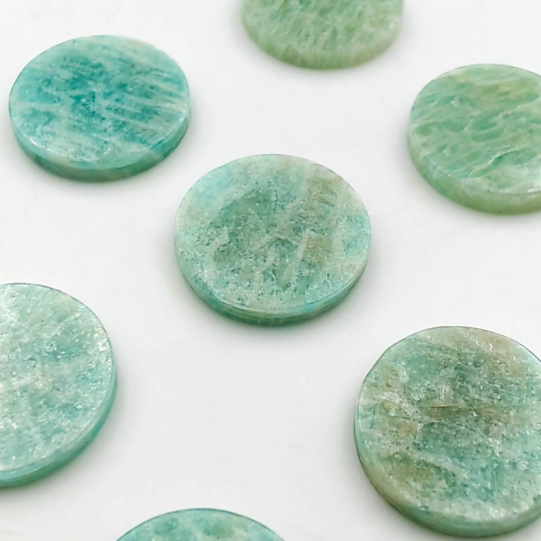 

200 шт./лот 6*2-12*2 мм круглый двухсторонний плоский диск Amazon камень для изготовления ювелирных изделий