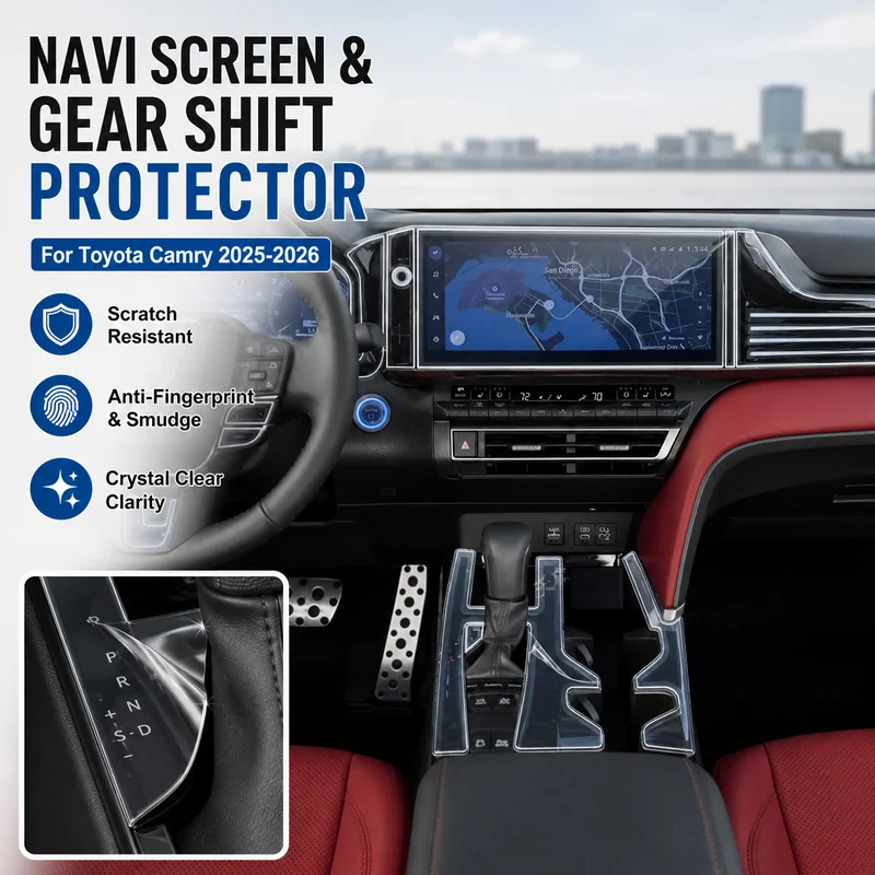 For Toyota Camry 2025-2026 Navigation Screen Protector Film Gear Shift Paint Protective Film Upgrade