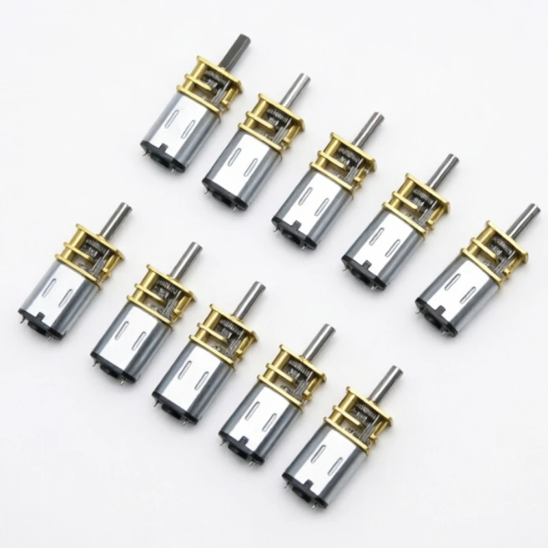 10pcs GA12-N20 Micro Metal Gear Motor Gear Wheel Set for DIY Robot 3V 6V 12V DC Motor 15RPM-1000RPM High Torque Mini Gearmotors