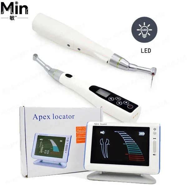 Wireless LED Endo Motor with Built-in Apex Locator 16:1 Contra Angle Handpiece Endodontic Instrument for Treatment
