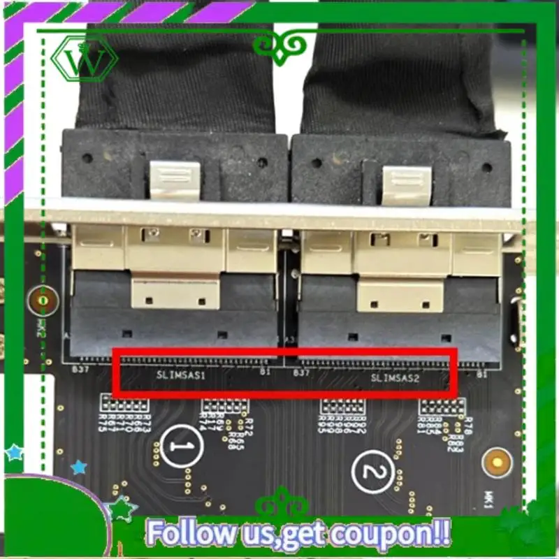 Reliable-High Performance Graphics External Card Pcie4.0 X16 To Slimsas 8654 Rear Half-Height Adapter Card With Cable
