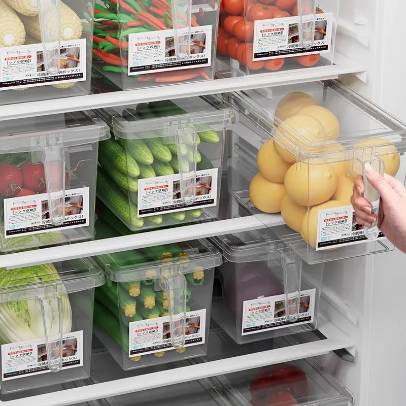 

Food-grade Refrigerator Storage Boxes, Fresh-keeping Boxes, Containers for Kitchen Vegetables and Fruits, Plastic Egg Organizer
