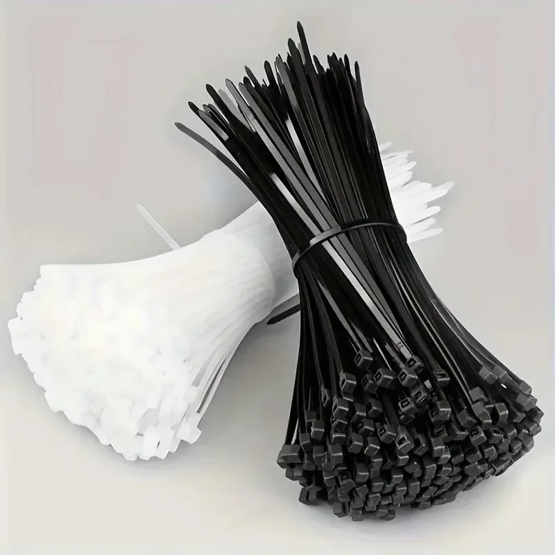 Cable Tie Cable Binder Plastic Ties Outdoor Resistant Zip Ties Multi-Purpose Self-Locking Wraps Management Bundles