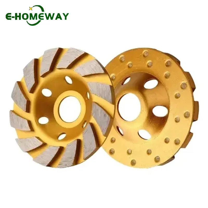 4 inch 100mm Diamond Segment Grinding Cup Wheel Disc Concrete Granite Ceramic Heavy Duty Angle Grinder For Power Tools Accessory