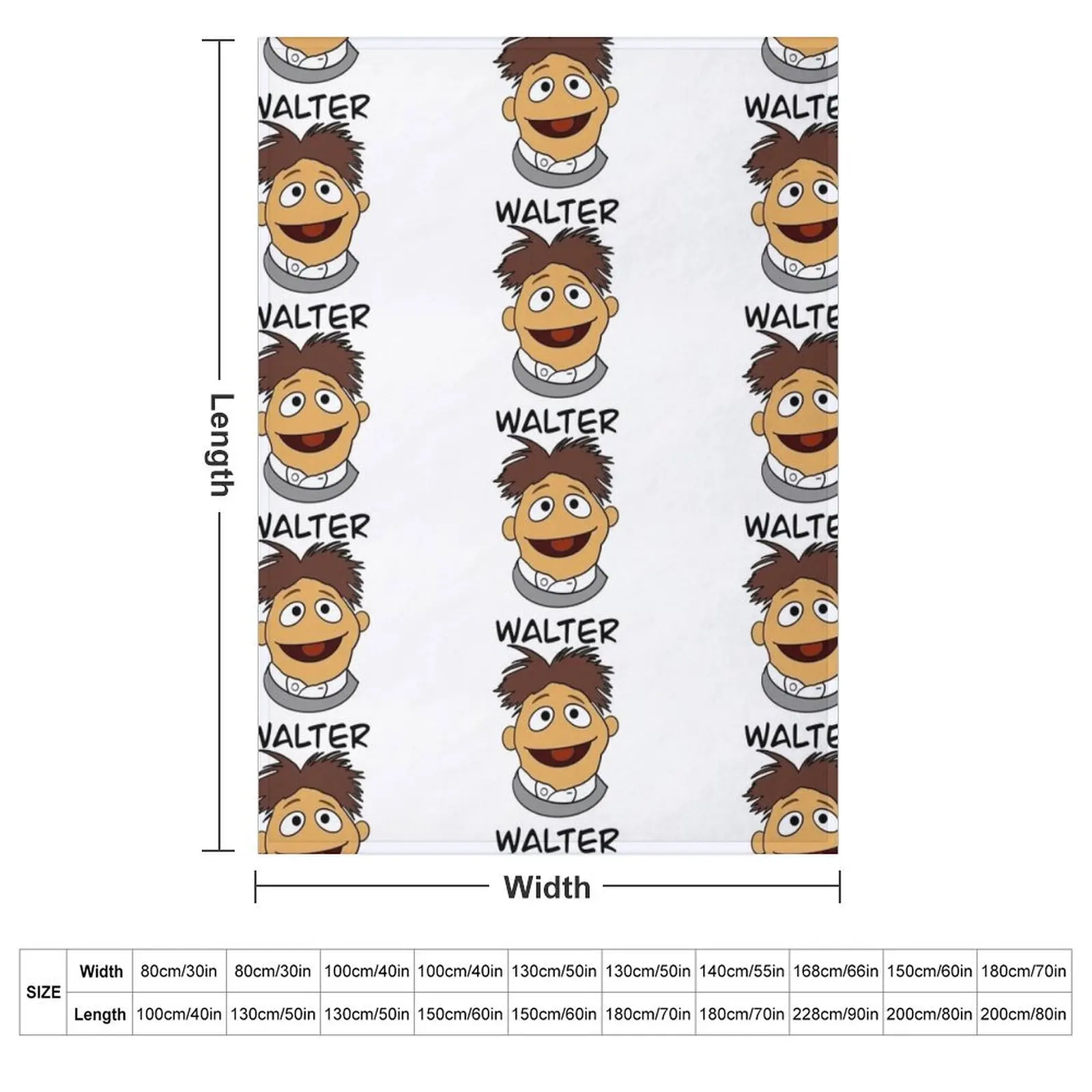 The Muppets - Walter Throw Blanket Bed linens Cute halloween Soft Beds Furry Soft Big Blankets