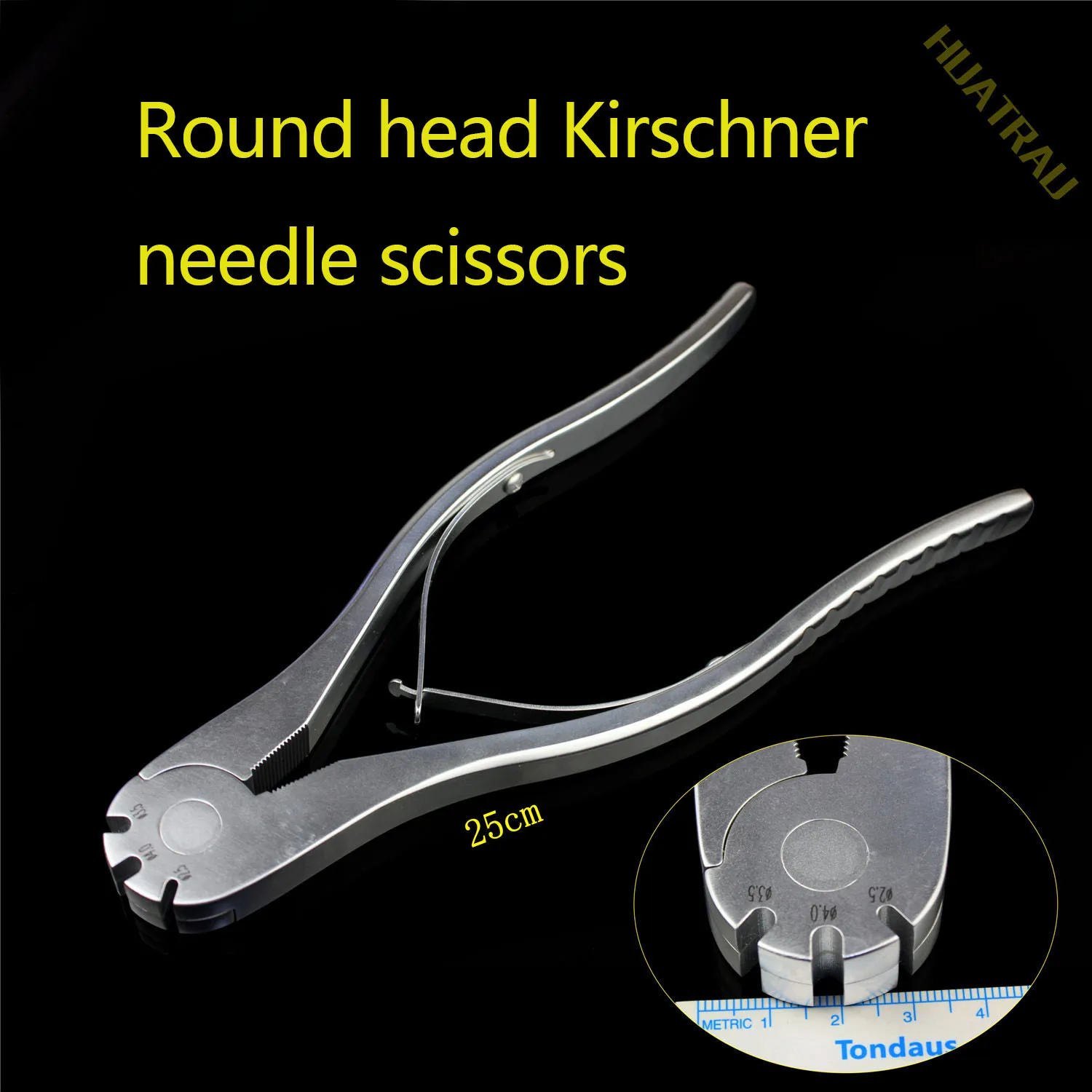 Round head Kirschner needle scissors Spinal cervical vertebra horacolumbar spine Titanium rod cutter scissor Orthopedic tool AO