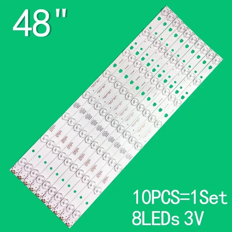 

LED Backlight Strips For LED48D08-ZC21AG-01 HD TV Bars LE48D8-03(D) TF-LED48S39T2S PN:30348008220 LSC480HN10