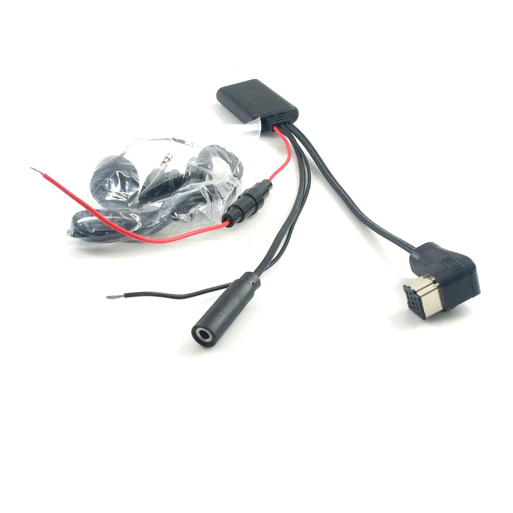 Biurlink 150CM Samochodowy kabel Bluetooth Audio AUX do Pioneer IPBUS Socket P99 P01 CD DVD Headunit Mikrofon Zestaw głośnomówiący MIC Adapter