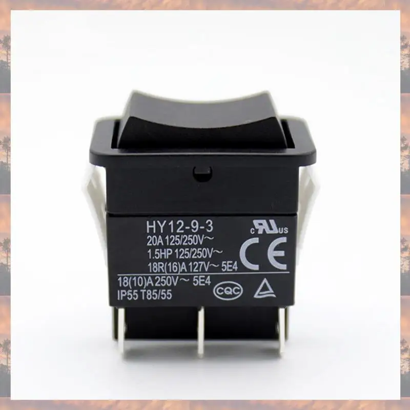 2025 트렌드 로커 스위치, HY12-9-3 6핀 산업용 전기 로커 스위치 125V/250V 푸시버튼