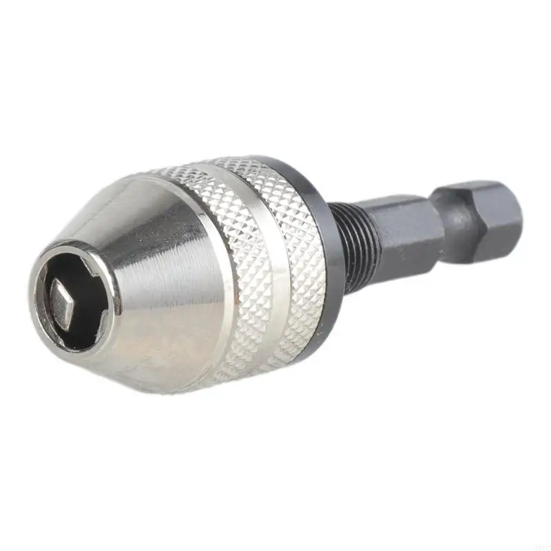 T8UC New 6mm 1/4 Keyless Drill Bit Chuck Shank Adapter Converter