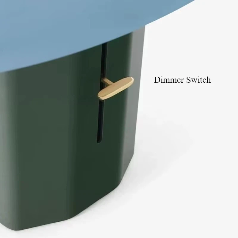 

Italian Iron Red Orange Table Lamp Mushroom Modelling Design Led Light Bedroom Decoration Indoor Lighting Fixtures