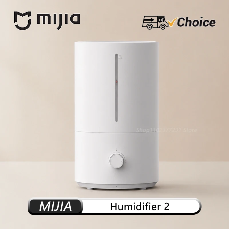 MIJIA Humidifier 2 300mL/h Humidification 4L Large Capacity Mist Maker Add Water Home Humidity Control Low Sound-CN NEW