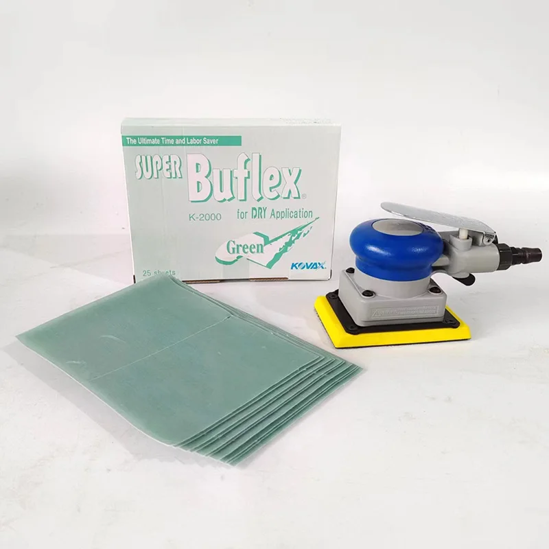 KOVAX Original Japanese Pneumatic Sandpaper Machine Rectangular 70MM 100MM Car Finish Polishing Sandpaper for Beauty Work