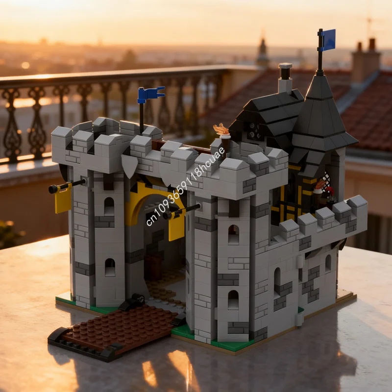 

1071pcs MOC Black Falcons Fortress Castle Falconsed Model Building Blocks Toy DIY Creative Christmas Gift Idea Kids Birthday