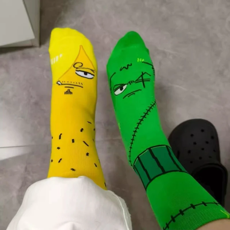 Anime Vinsmoke Sanji Zoro Cosplay Socks Unisex Cartoon Creative Funny Abstract Personality Home Cotton Stockings Accessory Props