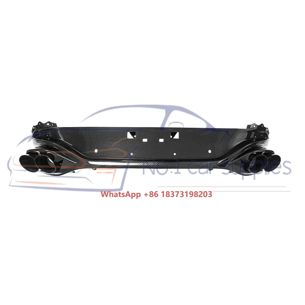 New Aston Rear Lip Bumper Diffusers Spoiler Dry Carbon Fiber Aero Bodykit