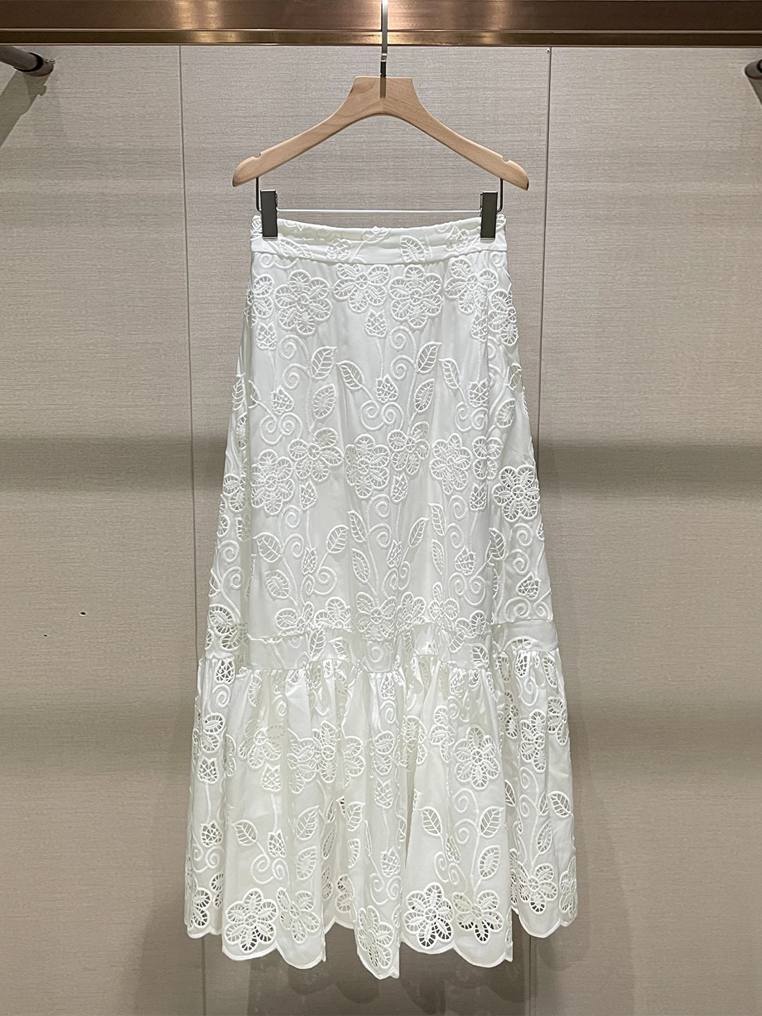 Ele geborduurde casual tweedelige set zomer turn-down kraag gebreide top f-rok polyestervezel ort Sve button S...