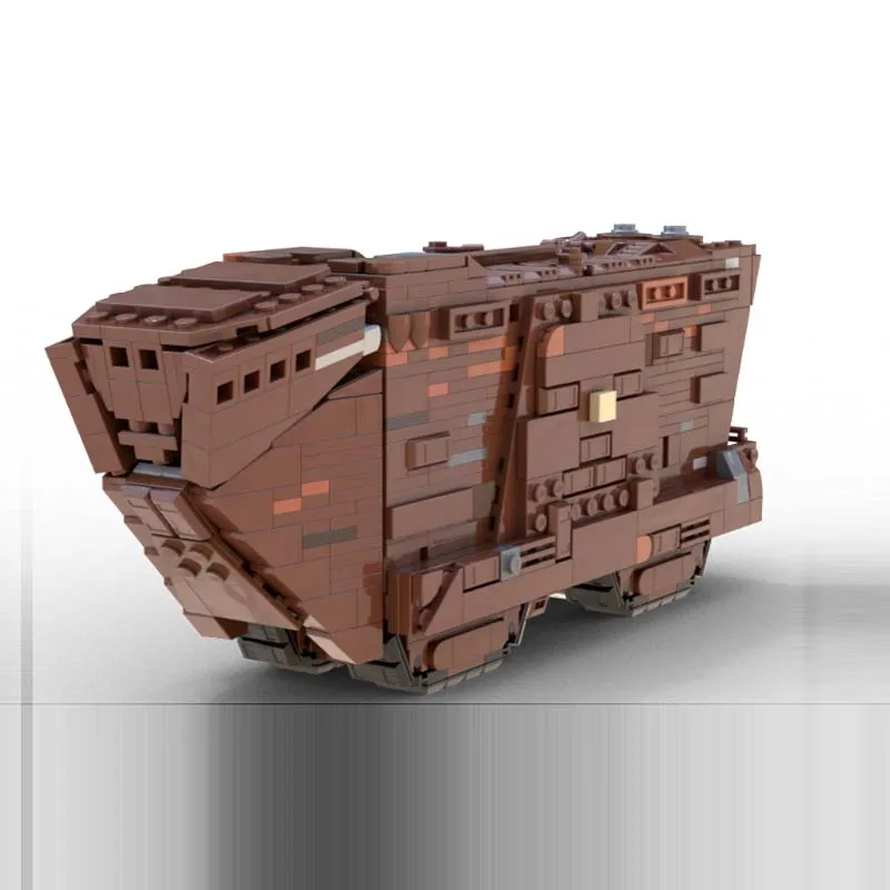 857PCS Midi Sandcrawler Guerra Spaziale Militare MOC SpaceShip Battaglia Puzzle Personalizzati Architettura Educazione FAI DA TE Assemblaggio Giocattolo del capretto Regalo
