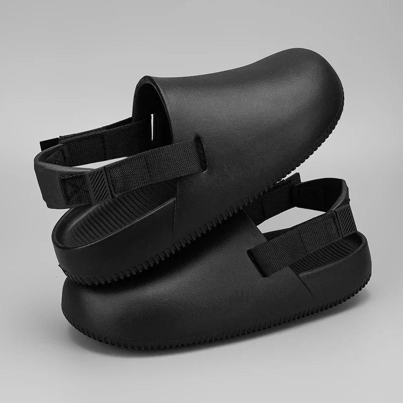 2024 nuove pantofole da uomo estive ciabatte piatte da uomo sandali da spiaggia scarpe da acqua ad asciugatura rapida pantofole leggere da giardino casual da lavoro