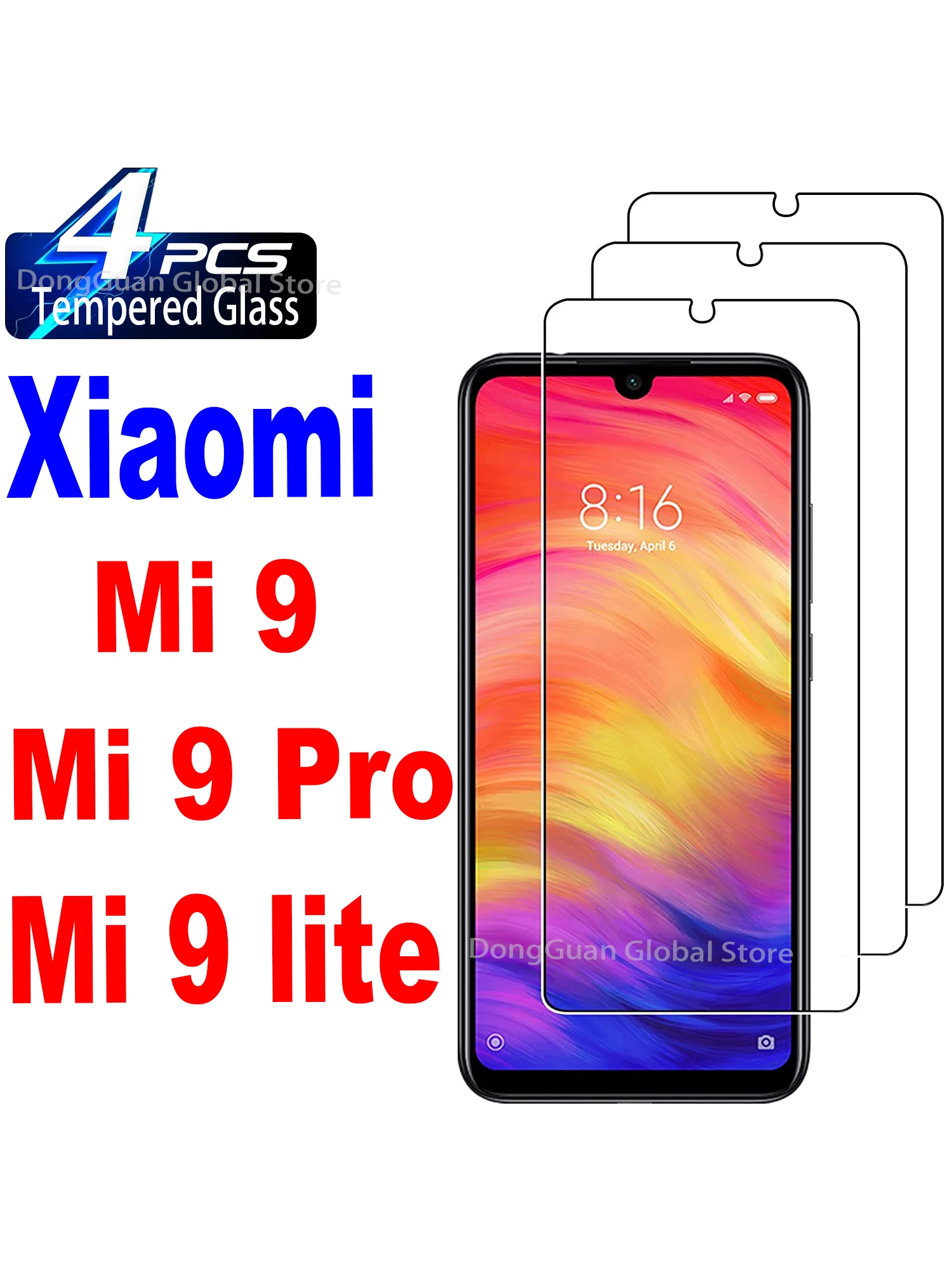 Für Xiaomi Mi 9/9 Pro/9 Lite Displayschutzfolie aus gehärtetem Glas – Detail 7