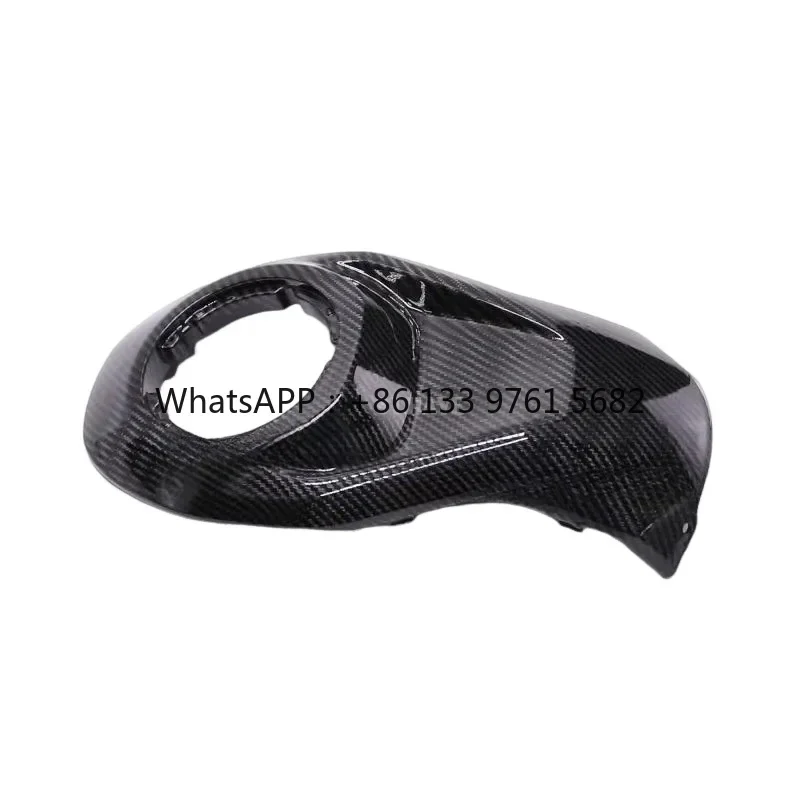 

2025 Hot SaleCFMOTO450Sr Front Fuel Tank Cap Plastic Water Transfer Printing Motorcycle Bon Fiber Pattern